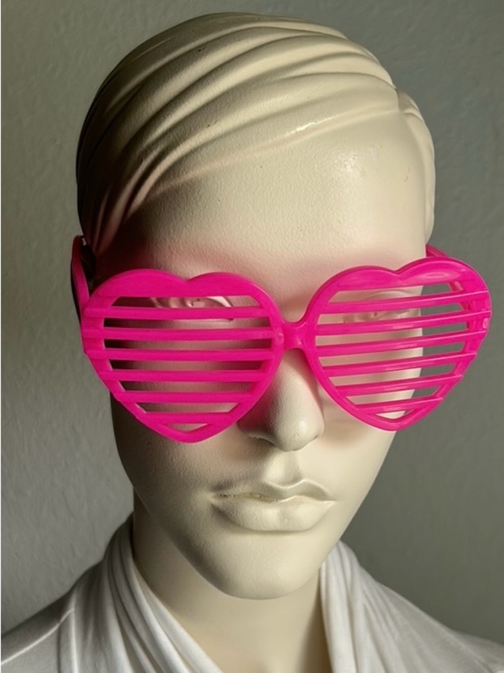 Pink Heart Shutter Sunglasses